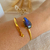 Bracelete de Labradorita A Pedra da Magia - Dourado - comprar online