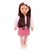 BD31022Z Muñeca Sienna con Chaleco de piel sintética y falda