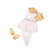 Muñeca Hope con vestido de fiesta y chaqueta con lentejuelas
