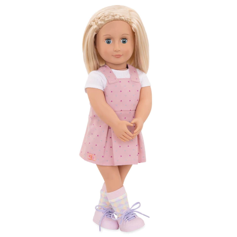 Muñeca Naty con vestido enterito corto - 46 cms.