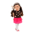Muñeca Avia con medias polca y top con pompones