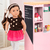 Muñeca Avia con medias polca y top con pompones en internet
