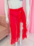 Pareô com babado - vermelho - comprar online