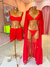 shortinho renda - vermelho
