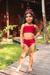 Biquini Skye infantil -Vermelho Cereja