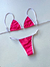 Cortininha Marquinha- Rosa Chiclete/Branco - comprar online