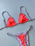 Cortininha Marquinha - Salmon Neon/Cereja - loja online