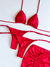 Biquíni Cortininha ♡ Calcinha de Amarração - vermelho - Biquínis Yumia