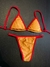 Cortininha Marquinha- Dourado/Vermelho - loja online