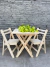 Juego mesa plegable 70x70 con sillas plegables - comprar online