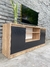 Mesa tv rack melamina riviera con negro