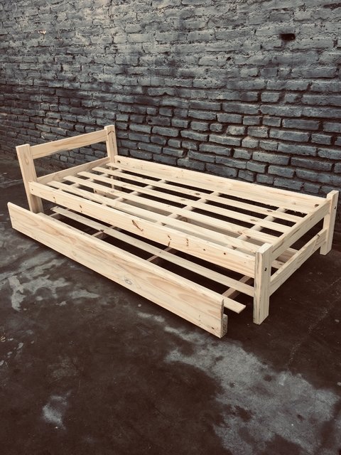 cama una plaza con carro