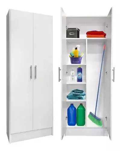 Despensero melamina 2 puertas XL con escobero - comprar online