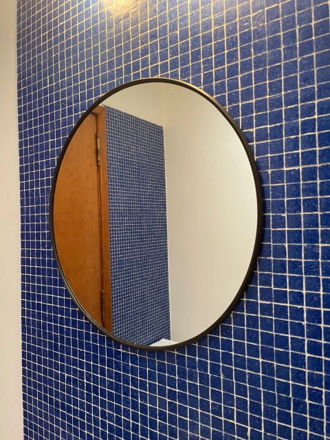 Espejo redondo 50cm | Marco de PVC | Colores a elección - comprar online