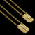 ESCAPULÁRIO GRUMET CRUZ/ESPIRITO SANTO - 70CM - BANHADO A OURO 18K