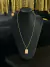 Corrente Cadeadinho quinada 2mm + Pingente - Moeda antiga Banhada a ouro 18k - O'cara Luxury joias