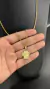 Corrente Cadeadinho quinada 2mm + Pingente - Moeda antiga Banhada a ouro 18k - comprar online