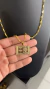 Kit Tijolinho 3mm + Pingente + Pulseira - Moeda antiga Banhada a ouro 18k na internet