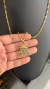 Kit Tijolinho 3mm + Pingente + Pulseira - Moeda antiga Banhada a ouro 18k na internet