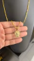 Kit Tijolinho 3mm + Pingente + Pulseira - Moeda antiga Banhada a ouro 18k - loja online
