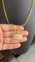 Kit Tijolinho 3mm + Pingente + Pulseira - Moeda antiga Banhada a ouro 18k - O'cara Luxury joias