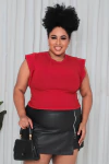 CROPPED VERMELHO PLUS SIZE MUSCLE TEE