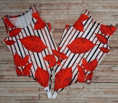 Body REGATA folha laranja - comprar online
