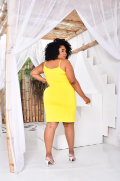 Vestido Alcinha Plus Amarelo - loja online