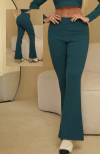 CALÇA VERDE JADE CANELADO POWER FLARE