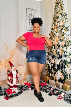CROPPED PRINCESA PLUS SIZE GOIABA - GGS Modas