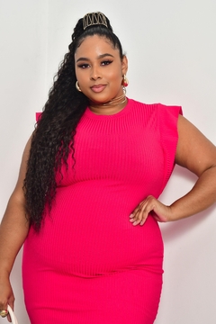 Vestido Pink Plus Size Muscle Tee - GGS Modas