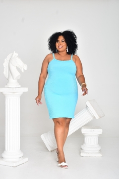 Vestido Alcinha Plus Baby Blue - comprar online