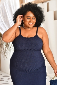Vestido Alcinha Plus Marinho - loja online