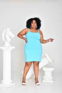 Vestido Alcinha Plus Baby Blue na internet