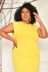 Vestido Amarelo Plus Size Muscle Tee