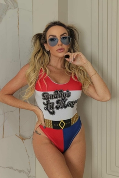 Body maiô ELÁSTICO CARNAVAL Arlequina