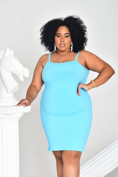 Vestido Alcinha Plus Baby Blue - loja online