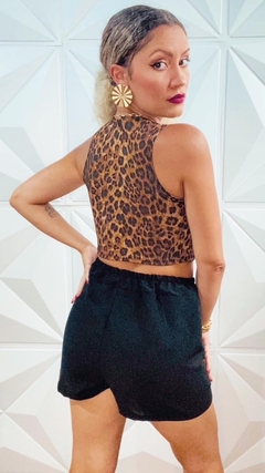Cropped SARAH Onça - loja online