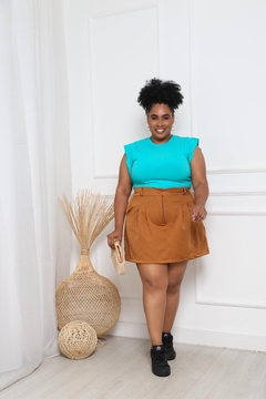 CROPPED TIFFANY PLUS SIZE MUSCLE TEE - GGS Modas