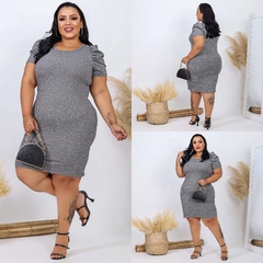 Imagem do Vestido CINZA Plus PRINCESA
