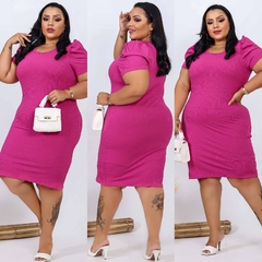 Vestido Plus PRINCESA Fucsia