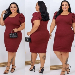 Vestido Plus PRINCESA Marsala
