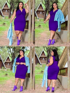 VESTIDO VIOLETA NOZINHO PLUS