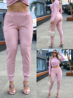 CALÇA ROSE CANELADO - comprar online
