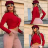 CROPPED VERMELHO CANELADO