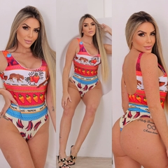Body maiô ELASTICO nas costas Caju Tropical