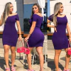Vestido VIOLETA MANGUINHA canelado