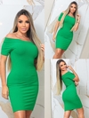 Vestido ESMERALDA MANGUINHA canelado