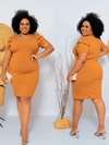 Vestido Plus Size Caramelo PRINCESA
