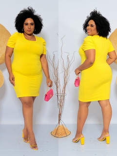 Vestido Amarelo Plus PRINCESA